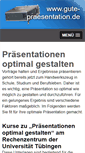 Mobile Screenshot of gute-praesentation.de