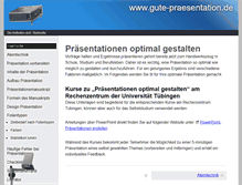 Tablet Screenshot of gute-praesentation.de